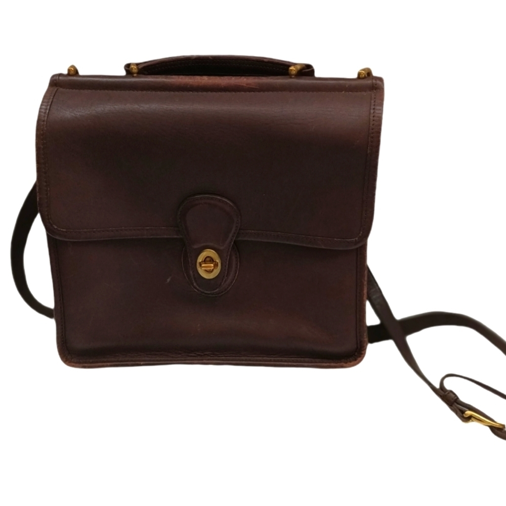 Vintage Coach Willis Top Handle Bag Espresso